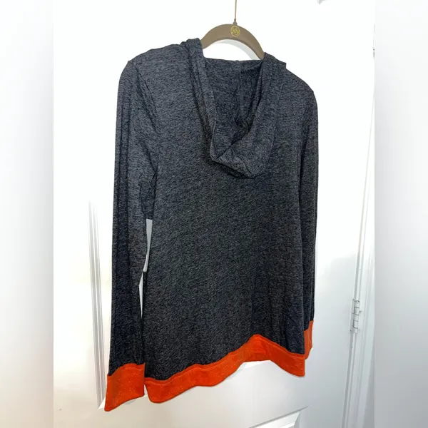Colosseum NWT Charcoal Oklahoma State Cowboys Steeplechase Hooded Cardigan Sz M - Image 7