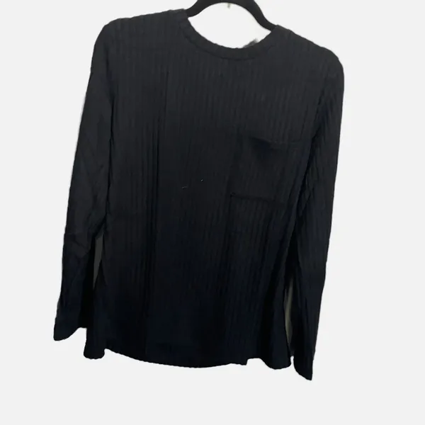 Flybony Ribbed Knit Long Sleeve Crew Neck ‎ Sweater Black Size L - Image 3