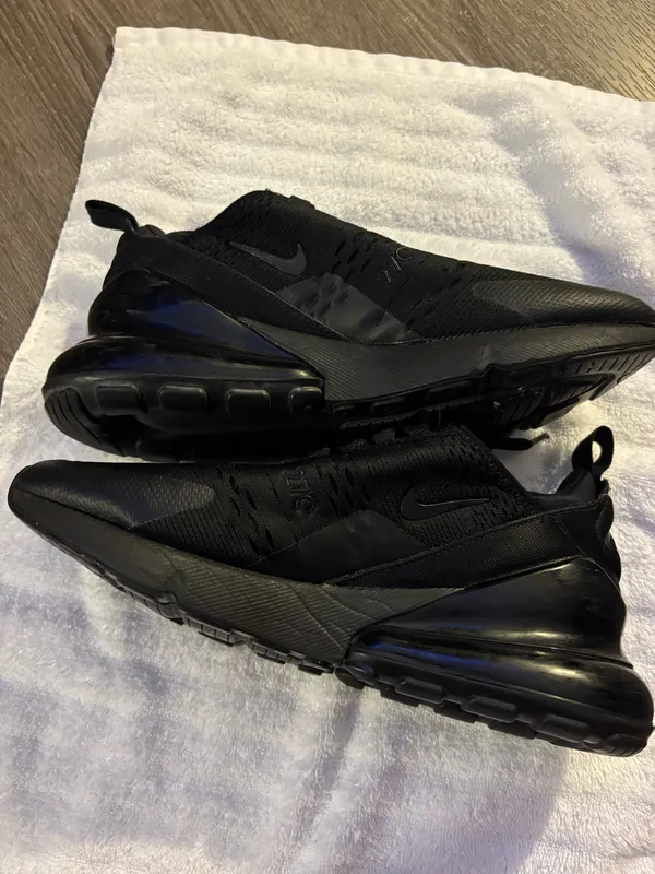 Gothic Nike Air Max 270 Triple Black Sz.7 - Image 11