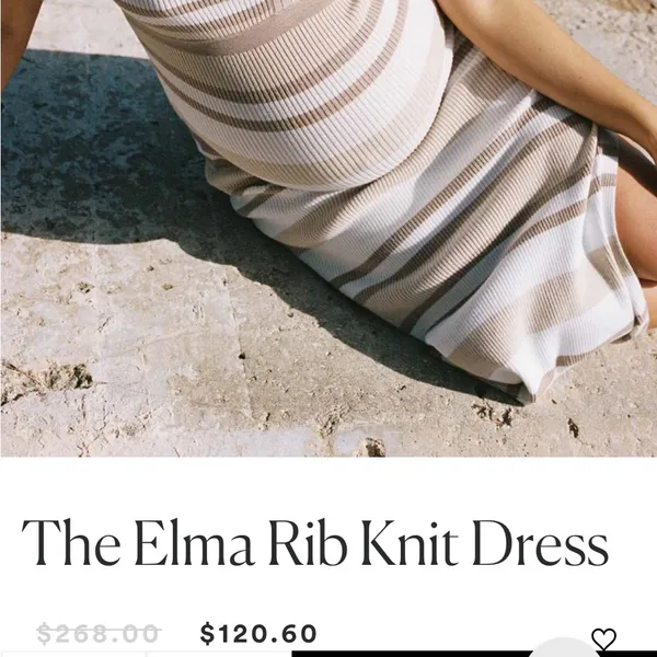 The Elma Rib Knit Dress HATCH maternity dress - Image 2