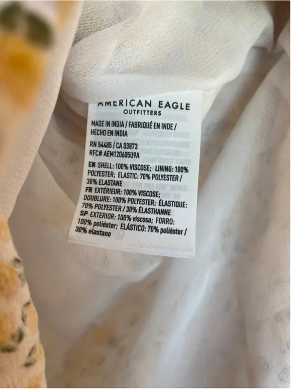 American Eagle Ruffle Ditsy Floral Mini Skirt Cottagecore Coastal Soft Girl Boho - Image 6