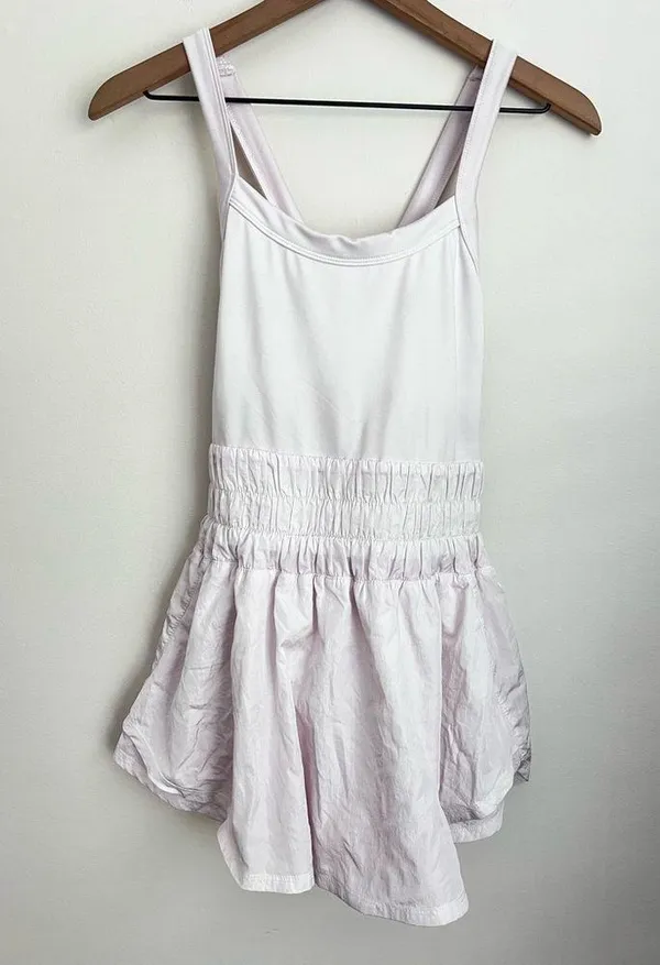 FP Movement by Free People Women's Way Home Skort Romper light pink tennis S - Image 2