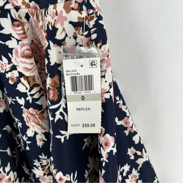 B. Darlin Womens Floral Printed Mini Halter Pleated Fit & Flare‎ Dress - Image 5