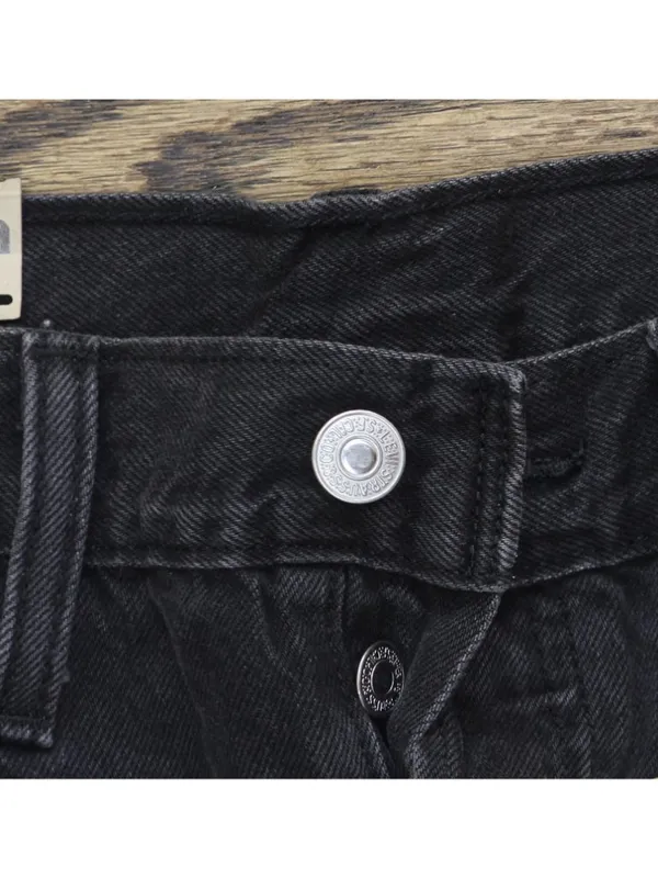 NWT Levi's 501 Original Distressed Button Fly Jean Shorts Jorts Lunar Black 30 - Image 9