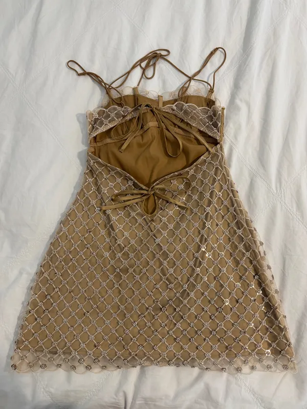 For Love & Lemons Dazzle Me Slip Dress - Image 4