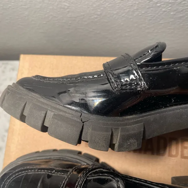Steve Madden Black Patent Embellished Loafers - Image 5
