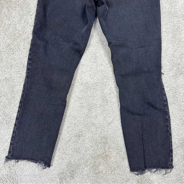 Abercrombie & Fitch Curve Love The Mom High Rise Skinny Jean Black Destroy 26 2R - Image 9