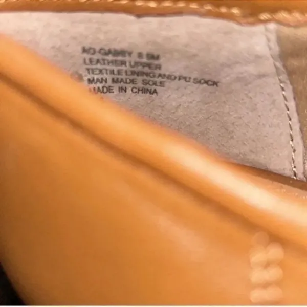 Aqua Leather Tan Flats/Shoes(Size 8.5M) - Image 3