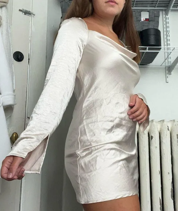 Princess Polly Star Power Mini Dress Champagne - Image 6