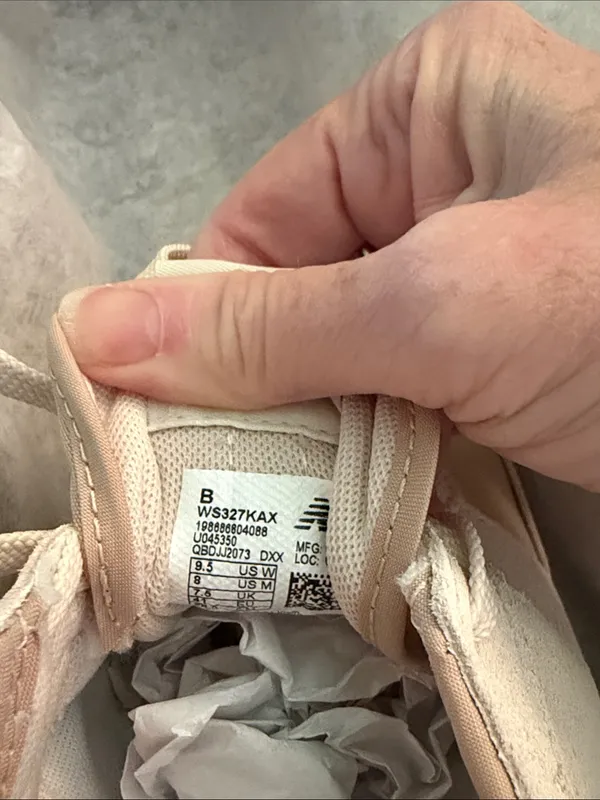 New Balance Beige and White Women's Athletic Sneakers - Image 9