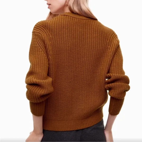 ARITZIA‎ WILFRED Serment Sweater in Mustard - Image 2
