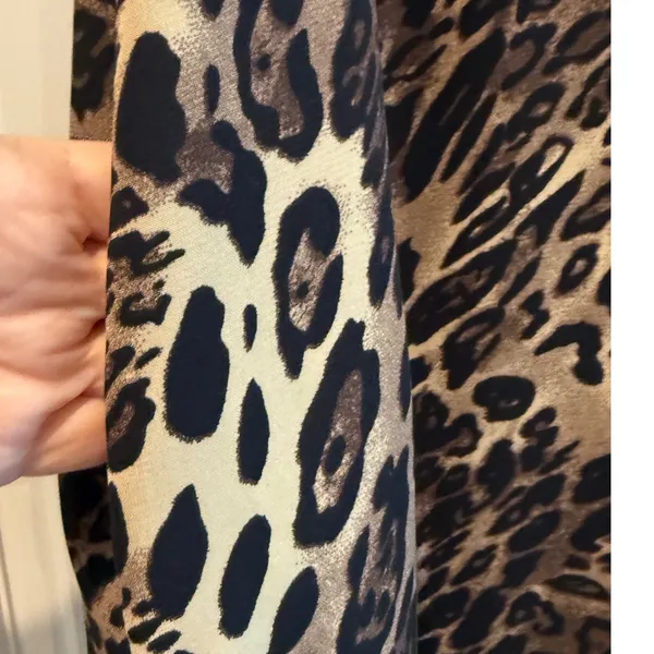 KLD Made in USA Leopard Print Dress Womens‎ Large Pockets Animal Print - Image 4