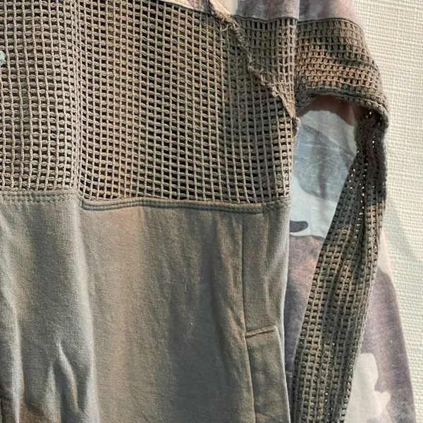 Mystree Camouflage and Mesh Panel Zip-Up Hoodie - Image 10