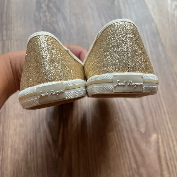 Jack Rogers Mila Gold Glitter Slip Ons 9 - Image 6