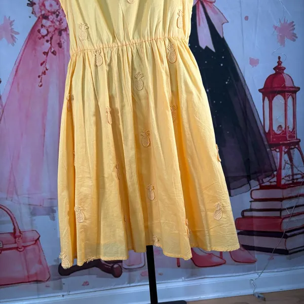 J. Crew Yellow Sleeveless Tiered Sundress 4 - Image 3