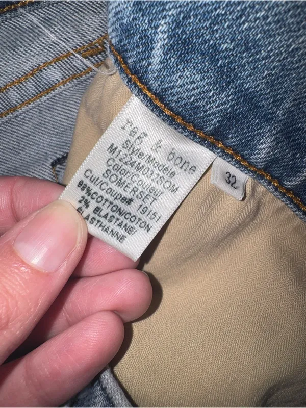 rag & bone Light Wash Slim Jeans - Image 3
