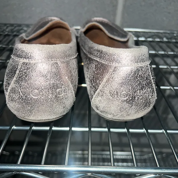 Vionic Women's Metallic Silver Loafers‎ 9 - Image 2
