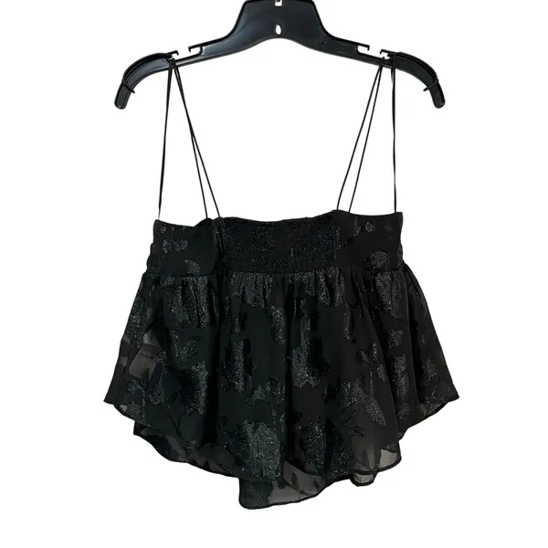 Urban Outfitters Black Satin Babydoll Cami Adjustable Straps Size M‎ - Image 4