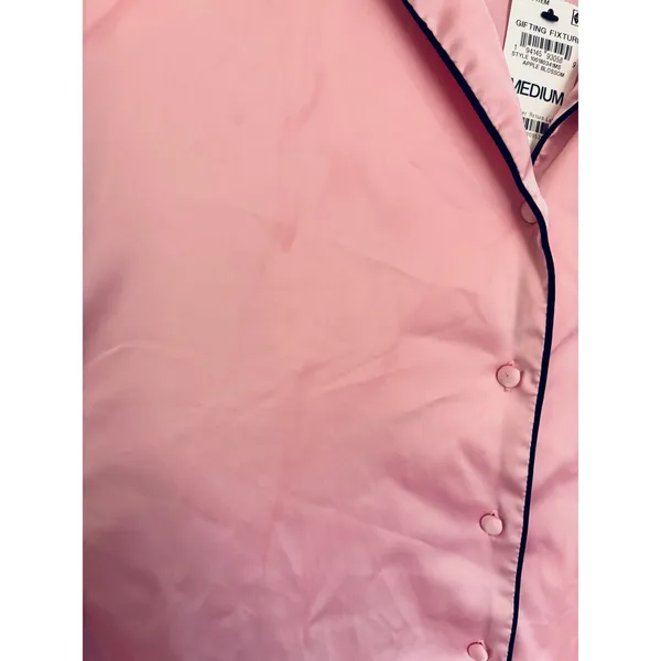 READ!! INC International Concepts Pajama Set Pink and Black M/L NWT - Image 9