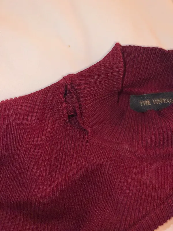 These Three Boutique Maroon One Shoulder Dress - Image 2