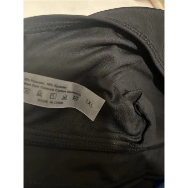 Women's Size 1XL Black Swim Top Tie Back Spaghetti Straps - Image 4