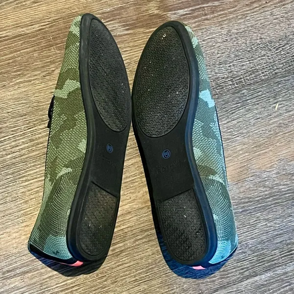 Rothy's The Loafer Olive Green Camo Slip-On Flats Size 7 - Image 9
