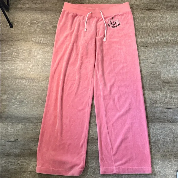 Y2K Juicy Couture Pink Velour Lounge Pants Size L - Image 6