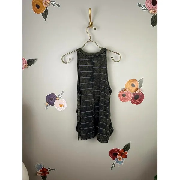 FP Movement Green and Lavender Striped Sleeveless Making Waves Tank - Size - XS - Image 8
