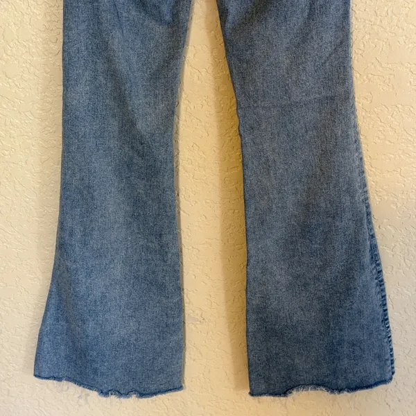 American Eagle Flare‎ Jeans Women 0 Blue Distressed High Rise Next Level Stretch - Image 10