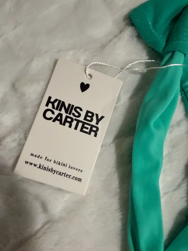 Kinis By Carter Women’s Bikini Bottom Size M . Green Size M - Image 4