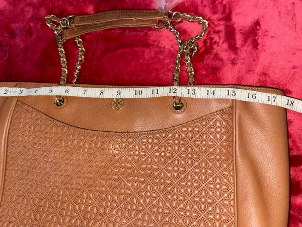 Tory Burch Bryant Embossed Leather Tote braw - Image 3