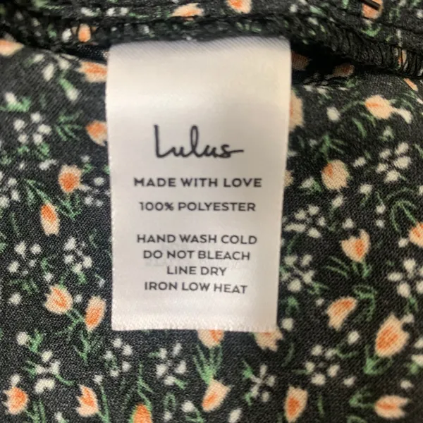 Lulus Women's M NWT Black Flowy Floral Ditsy‎ Sleeveless High-Low Maxi Dress - Image 7