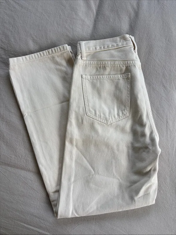 Uniqlo x Comptoir des Cotonniers Ivory Straight Leg Jeans - Image 3