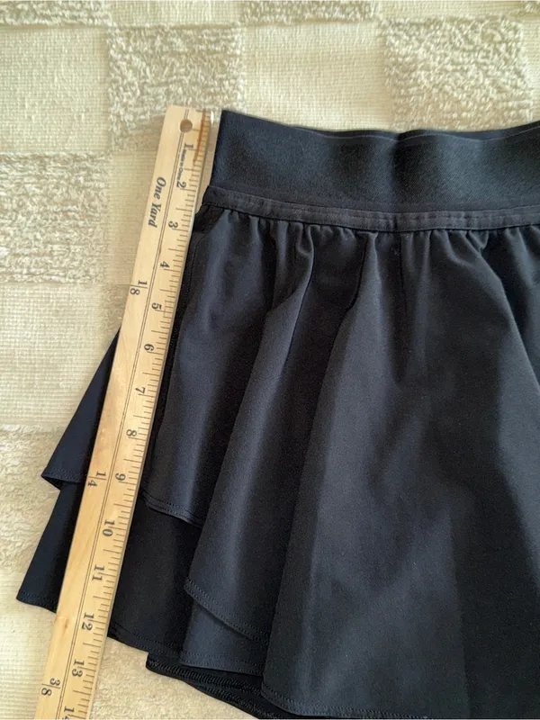 Lululemon Court Rival High Rise Skirt Black size 2 - Image 3