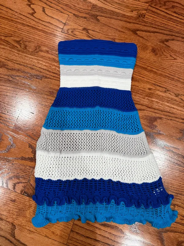 SHEIN strapless crochet dress - Image 4
