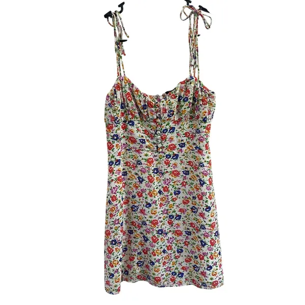 THE KOOPLES Short Silk‎ Dress with Shoulder Straps Size 1/US Size Small - Image 2