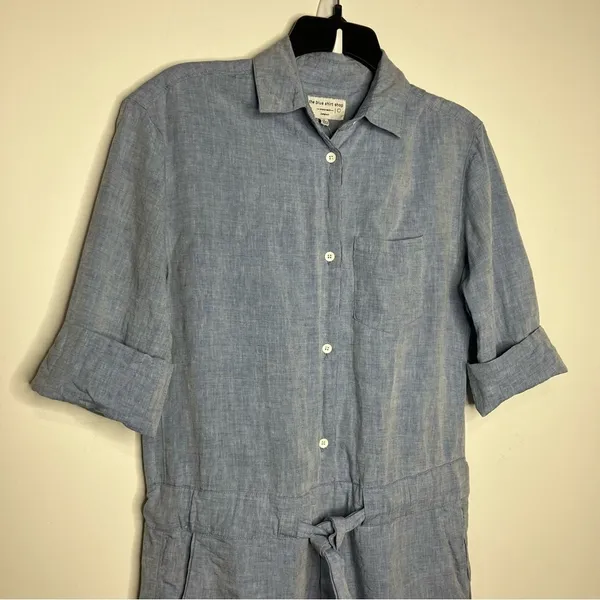 Anthropologie The Blue‎ Shirt Shop watermill Jumpsuit size small - Image 7