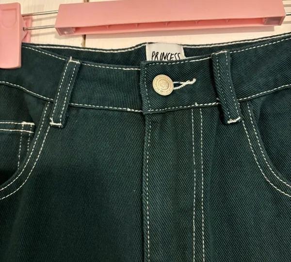 Princess Polly Copeland Jeans Green - Image 5