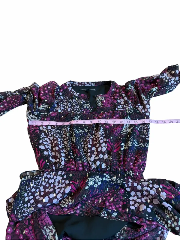 White House | Black Market long sleeve floral mini dress - Image 3
