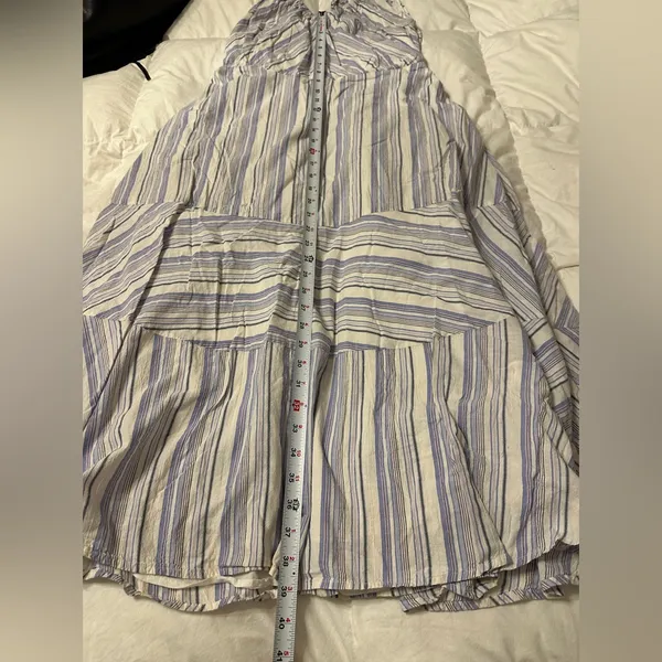 La Vie by Rebecca Taylor Leila Striped Midi Dress - Size L - Image 15