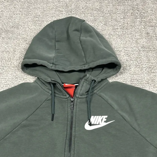 Nike Hoodie Sweatshirt Womens Small Rally Fitness Green AJ7361-382 Full Zip - Image 2