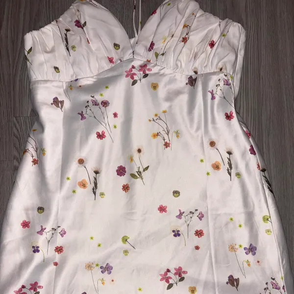 Princess Polly White Floral Mini Dress - Image 3