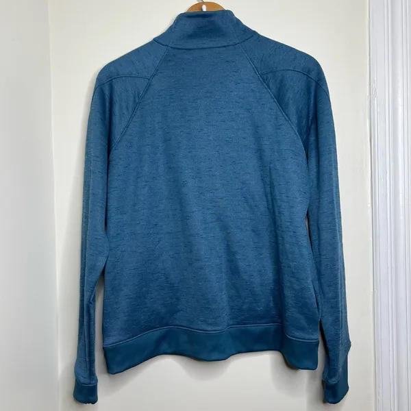 Under Armour Zip Up Sweatshirt Jacket ColdGear Women’s Size XL Loose Blue - Image 7