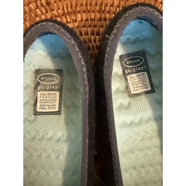 Dr. Scholls Go Play Jayleen Flats Grey Metallic Pewter Slip‎ On Shoes 8.5M - Image 3