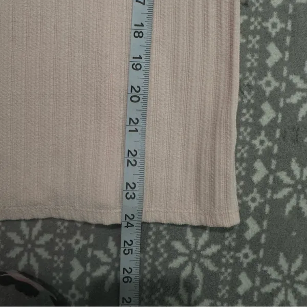 New Loft Oversized Square Neck Pink Top Long‎ Sleeve Small Spring Minimalist - Image 8
