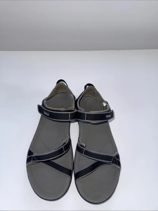 Teva women’s Black and Gray Adjustable Strap Sandals - Image 5