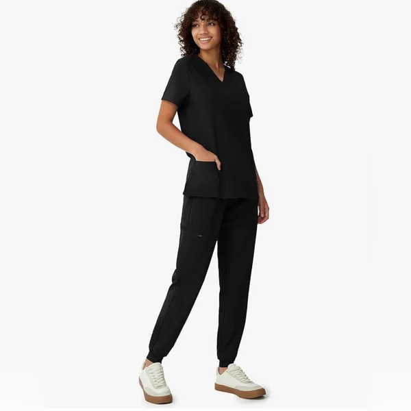 Women's Black Jogger Pants - Image 2