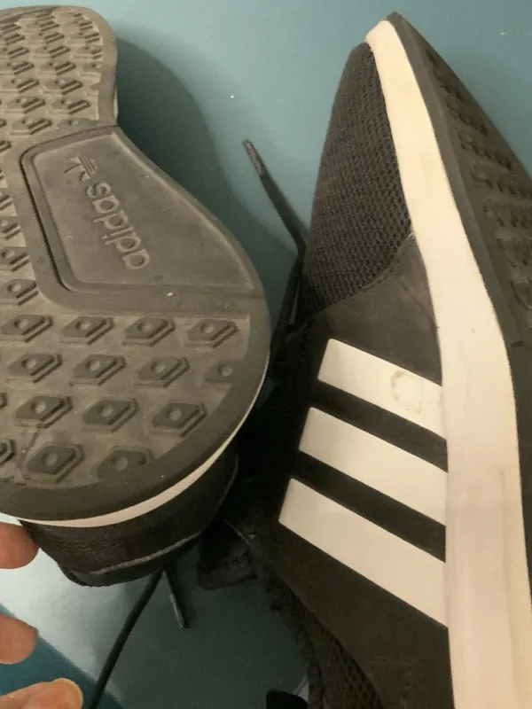 Adidas Womens Shoes Size 5 Black Running Sneakers Lace Up - Image 5