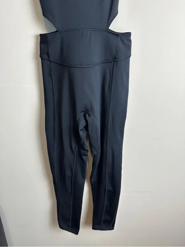 FP Movement Free People Back It Up Jumpsuit Black Cutout Criss Cross Size S/P - Image 7