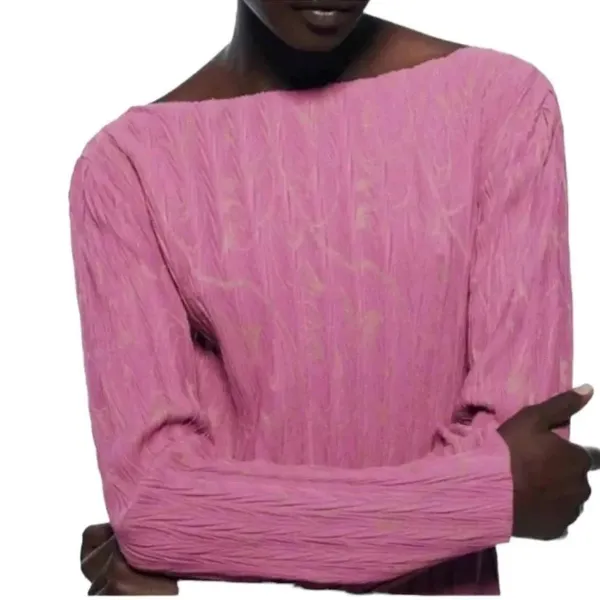 Zara MIDI Mauve Dress(Size Small) - Image 4